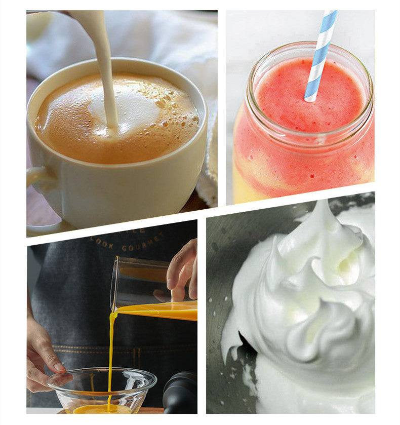 Electric Milk Frother for Coffee – Latte & Beverage Mixer Cup
