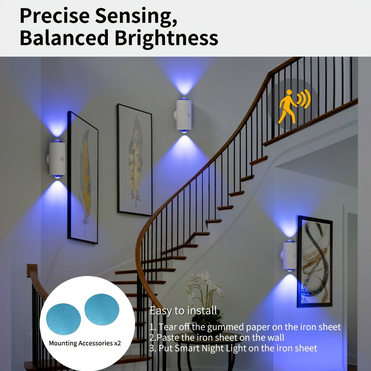 Motion Sensor RGB LED Night Lights