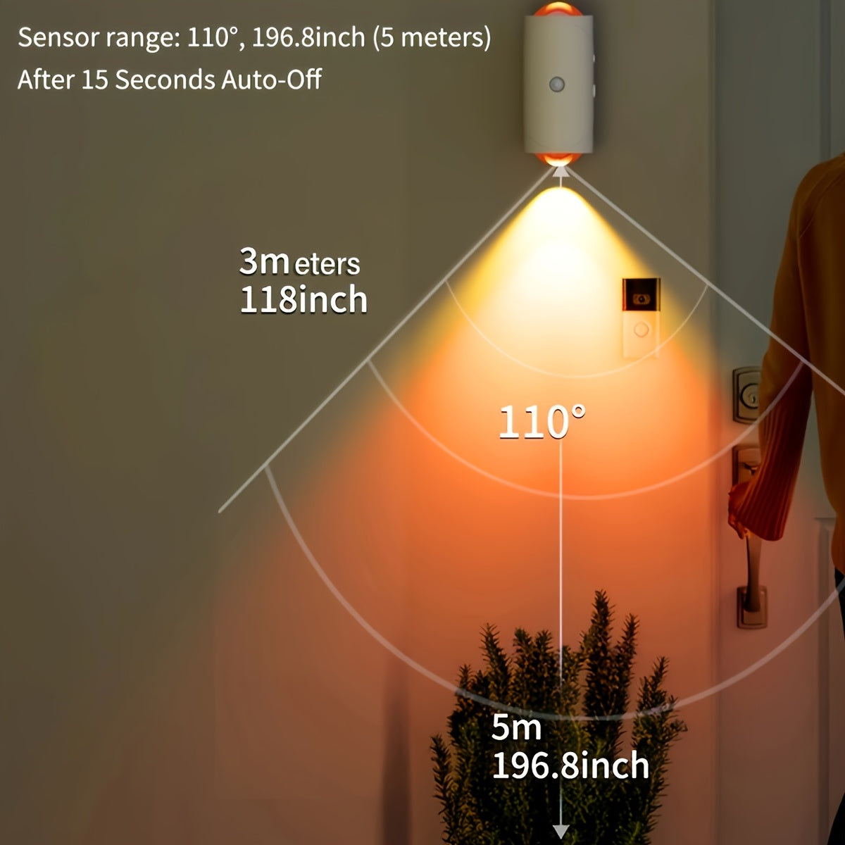 Motion Sensor RGB LED Night Lights