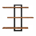 3-Tier Wall Shelves with Foldable Brackets